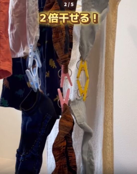 「結束バンドを使っただけで…」　洗濯バサミの活用法に「これは便利」「真似する」