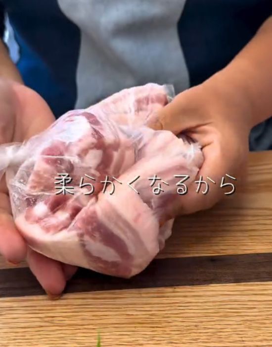 塩こうじでもんで焼くだけ　肉の変化に「トースターで？」「絶対やる」
