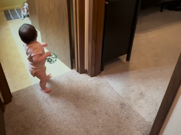 赤ちゃんをあやす犬に『１０００万いいね！』　「笑った」「ずっと見ていられる」