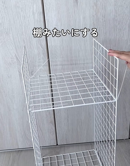 「クローゼットがごちゃ付く…」　１００均の棚アイデアに「最高すぎ」「真似する」