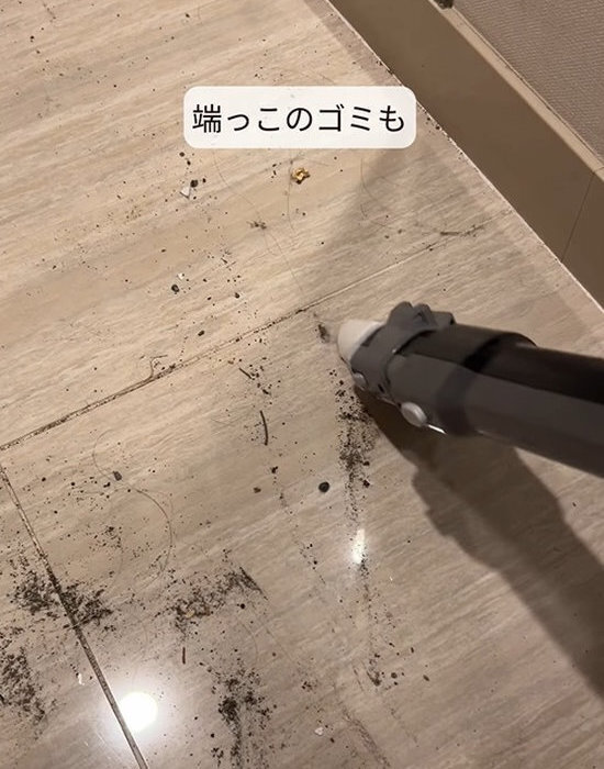 トイレットペーパーの芯を掃除機に取り付けて…　驚きの光景に「天才じゃん」