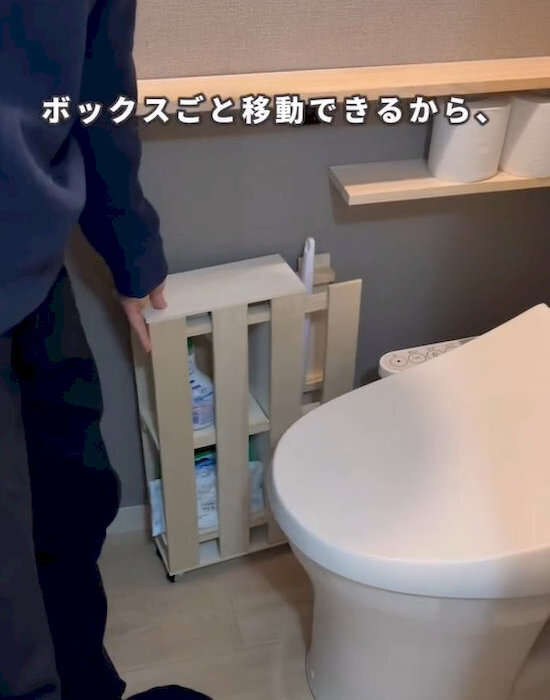 材料は１００均だけ！　組み立てたら『ぴったり収納』が生まれた