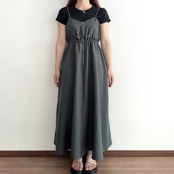 大人がしまむらに惚れ直す　『ツイルジップワンピース』に「想像以上だった」