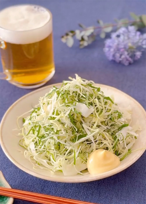 千切りキャベツの思わぬ食べ方　一緒に混ぜた『２つの食材』が…？