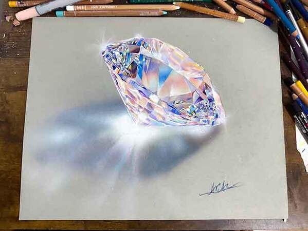 ２万人が感動した『色鉛筆アート』？　作品に「美しすぎて、言葉を失った」