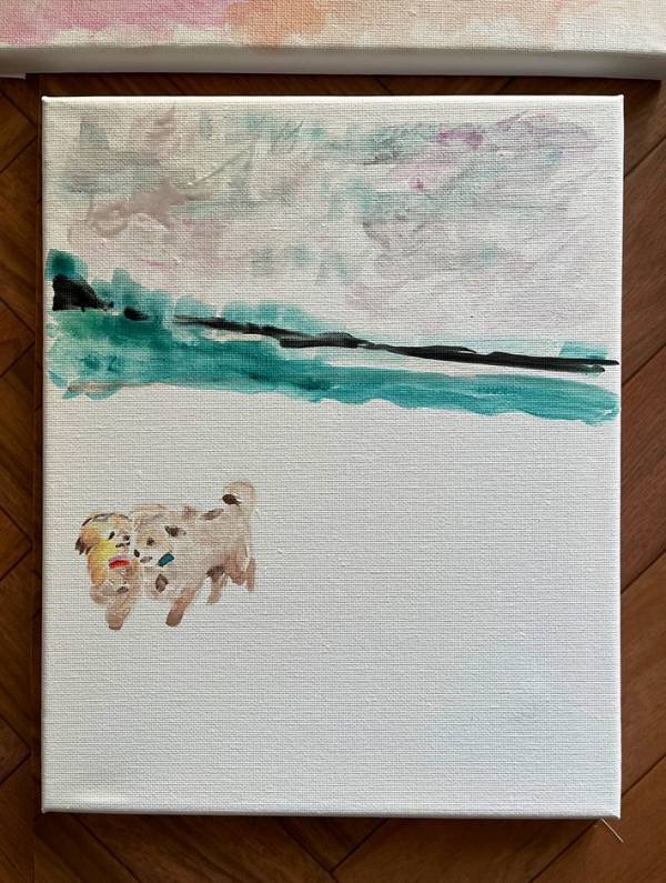 ３０年ぶりに『水彩画』を再開した母親　描かれていたのは…「たまらない」「愛があふれる」