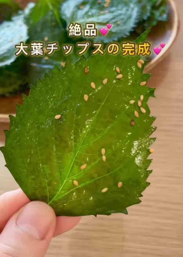 大葉を並べて、レンジでチン！　できた一品に「作らなければ」「早速やる！」