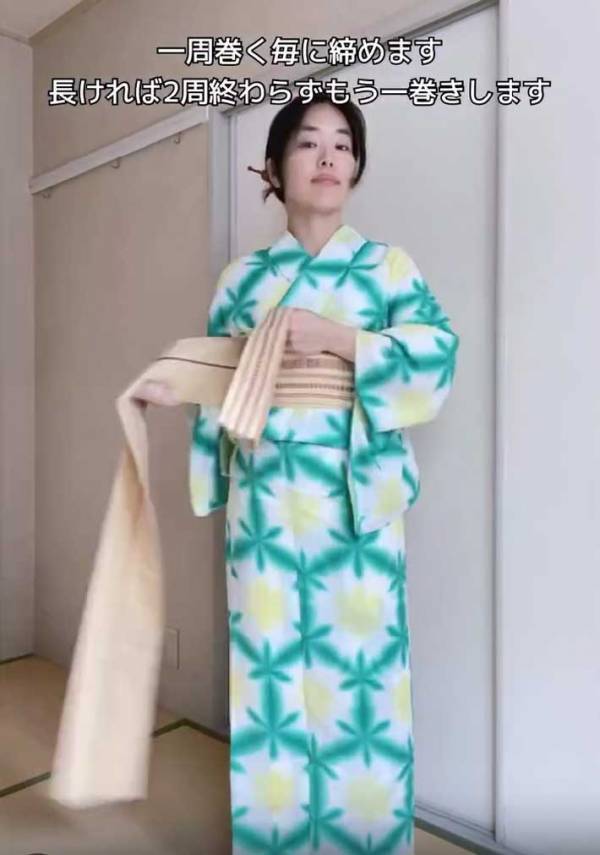 『紐２本』で浴衣を着るには…　簡単な着付け解説に反響