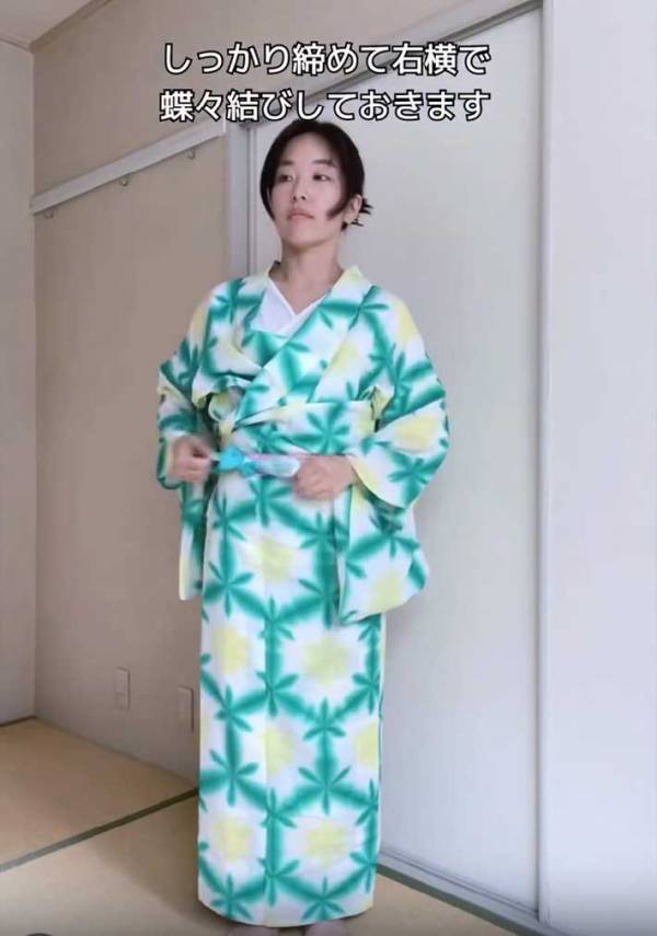 『紐２本』で浴衣を着るには…　簡単な着付け解説に反響
