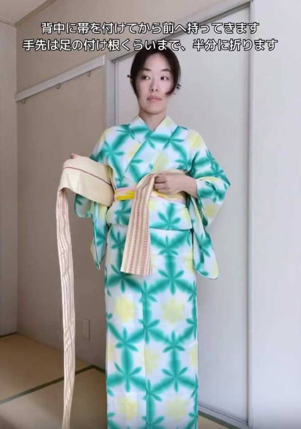 『紐２本』で浴衣を着るには…　簡単な着付け解説に反響