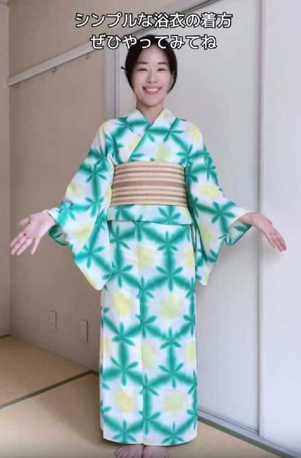 『紐２本』で浴衣を着るには…　簡単な着付け解説に反響