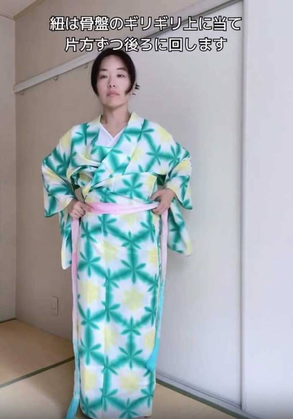 『紐２本』で浴衣を着るには…　簡単な着付け解説に反響