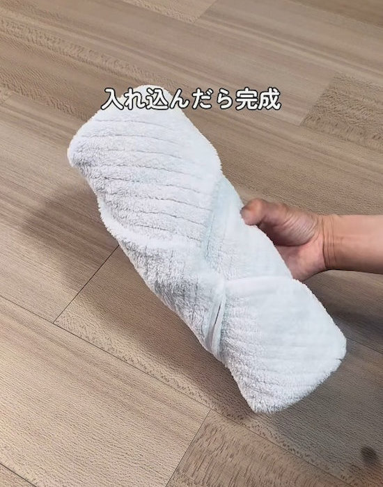「ホテルみたいに整った！」　タオル収納の工夫に「やってみる」「感動」