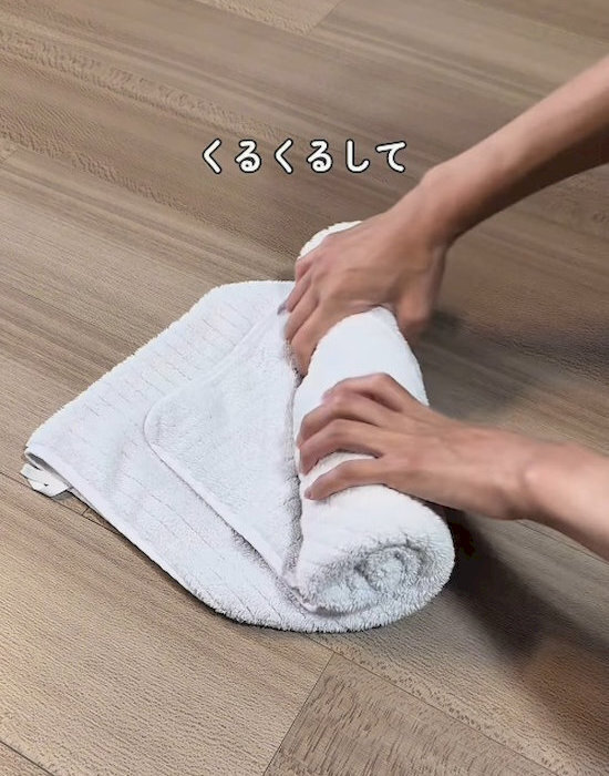 「ホテルみたいに整った！」　タオル収納の工夫に「やってみる」「感動」