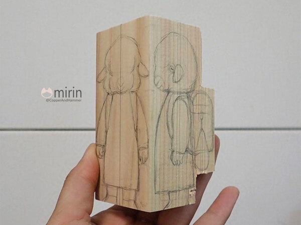 １つの小さな木を削ったら…　つくったものに「本当にすごすぎる」「木のはずなのに」