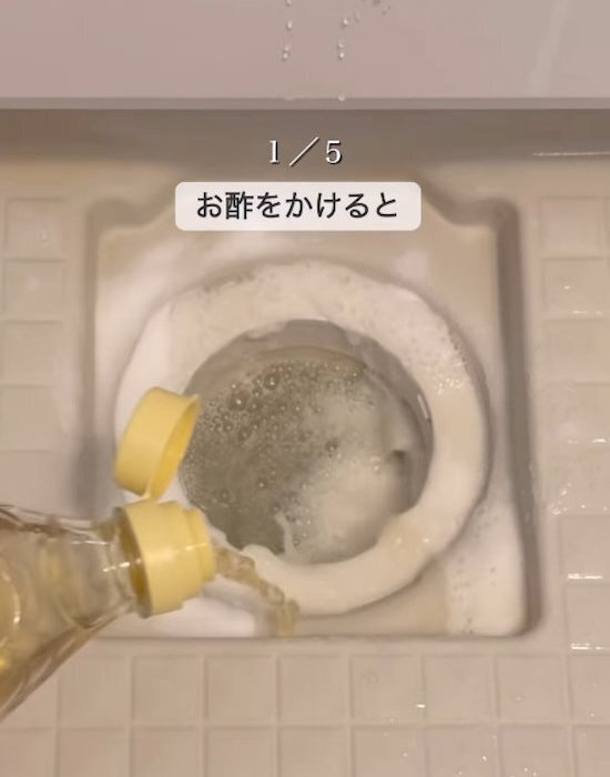 トイレに小皿を置いて数時間放置　お酢の力に「信じられない」「早速試す」