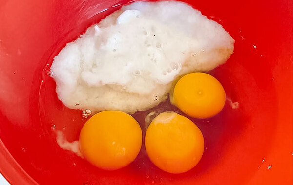 パンパンに焼き上がった玉子焼き　材料に入れたのは…「イメージがなかった」