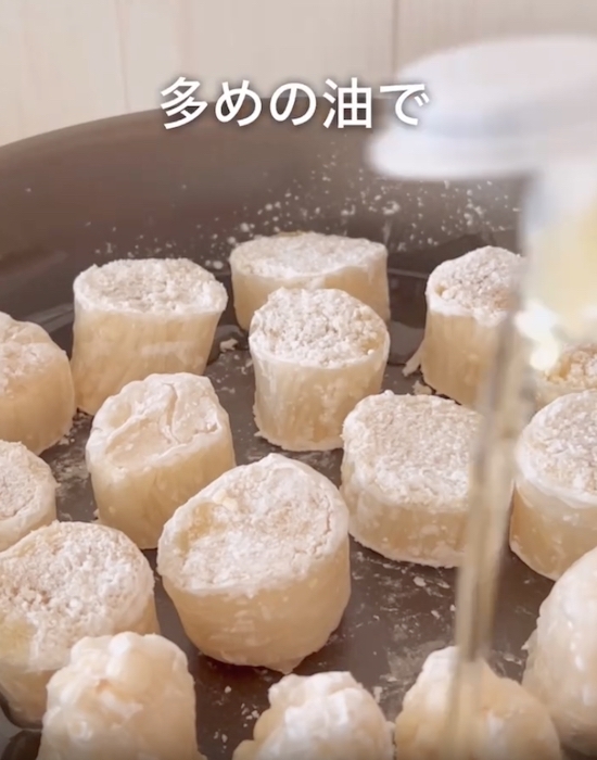 エノキを巻いて焼いたら？　食感に「まるで…」「試すしかない」