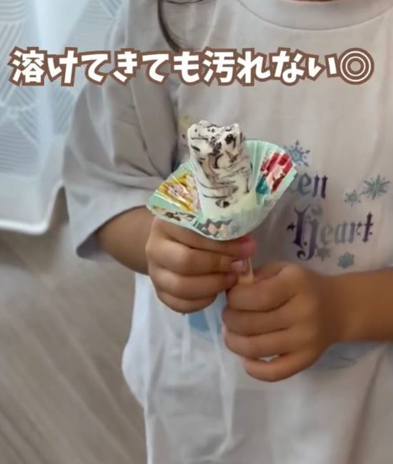 「このひと手間で全然違う」　カップアイスは袋に入れて冷凍庫へ