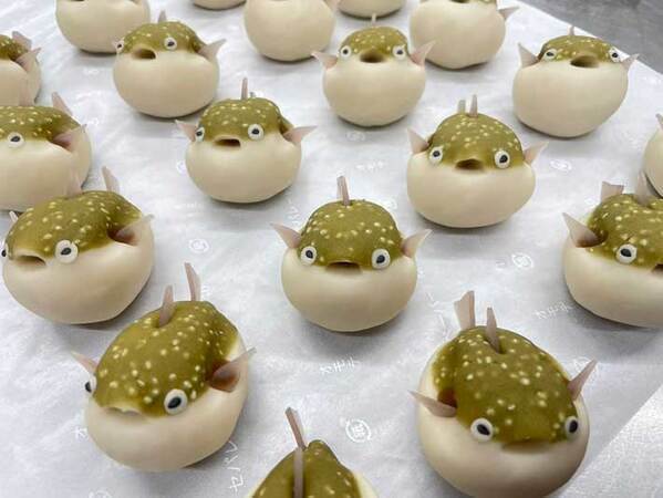 ぷっくらとした和菓子　デザインに「やべえ」「食べるのがもったいない」