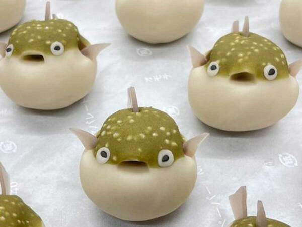ぷっくらとした和菓子　デザインに「やべえ」「食べるのがもったいない」