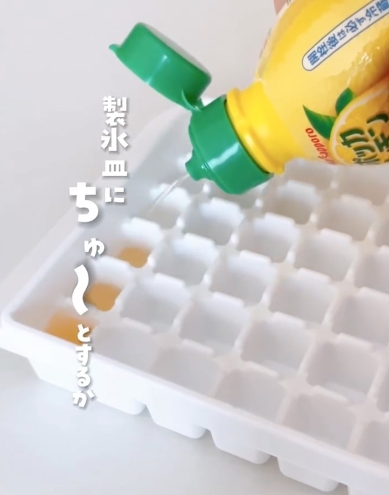 レモン汁は製氷皿で保存すると？　変化した姿に「コレすごい！」「感動した」