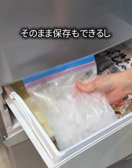 フリーザーバッグに水を入れて凍らせたら？　完成品に「便利すぎる」「知らなかった」