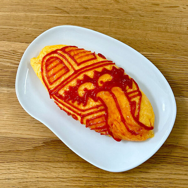 ケチャップで絵を描いていたら…　８年間続けた結果？「思わず二度見した」「努力の天才」