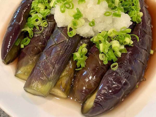味付けはめんつゆだけ　電子レンジ６分で作る『ナス料理』に反響