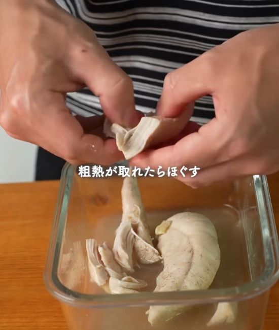 ササミ２本を使って…？　そうめんが化ける一杯に「ハマった」「夏ずっとこれ」