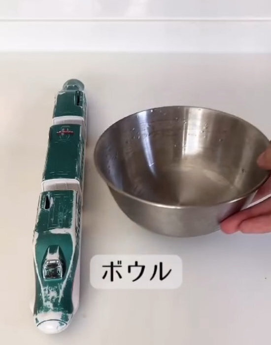 ビールを冷やし忘れたら『プラレール』の出番　スイッチオンで…　「キンキン」