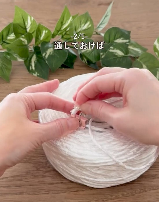 ビニール紐の先端にダブルクリップを付けると？　効果に「すごい」「納得」