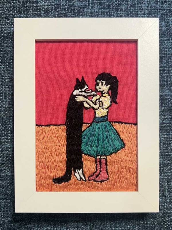 娘のイラストを見て、母が…　完成したものに「芸術一家すぎる」「一生もの」