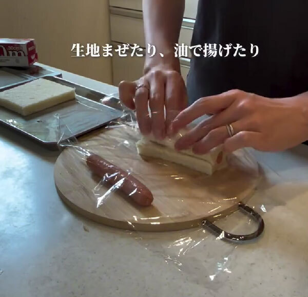 ウインナーを食パンで巻いて…　作ったものに「すごいアイディア」