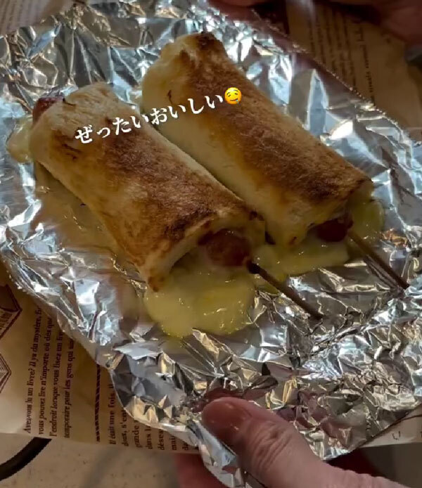 ウインナーを食パンで巻いて…　作ったものに「すごいアイディア」