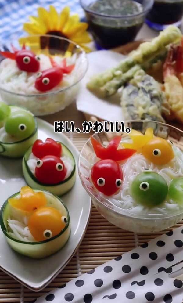 夏に食べたい『金魚そうめん』　作り方に「天才」「参りました」