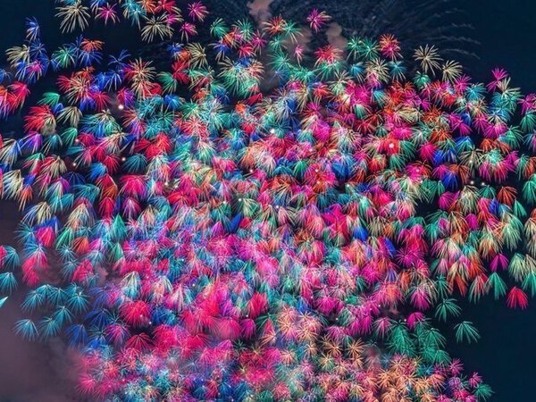 新潟の空に咲いた『千輪菊』　絶景に「言葉が出ない」