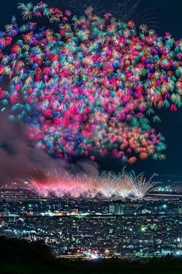 新潟の空に咲いた『千輪菊』　絶景に「言葉が出ない」