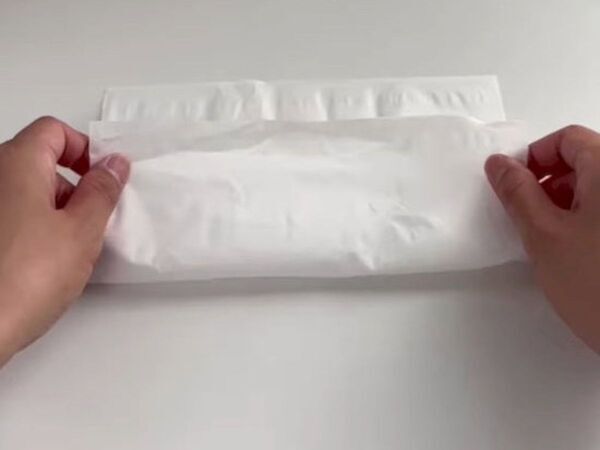 ティッシュ1枚で作れるポテチ用カバーに「すごい！」「次はコレ」