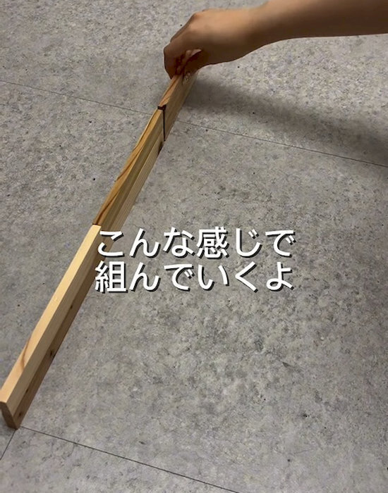 おしゃれなスリッパ収納がわずか220円で？　DIY術に「かわいい」「早速作る」