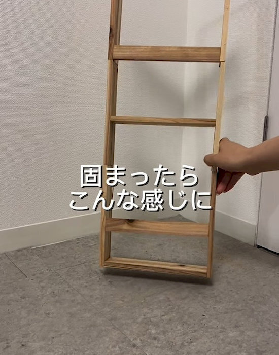 おしゃれなスリッパ収納がわずか220円で？　DIY術に「かわいい」「早速作る」