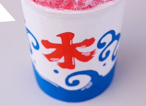 よく見ると『氷』ではなく…？　かき氷の1枚に「ツボりました」「これ好き」