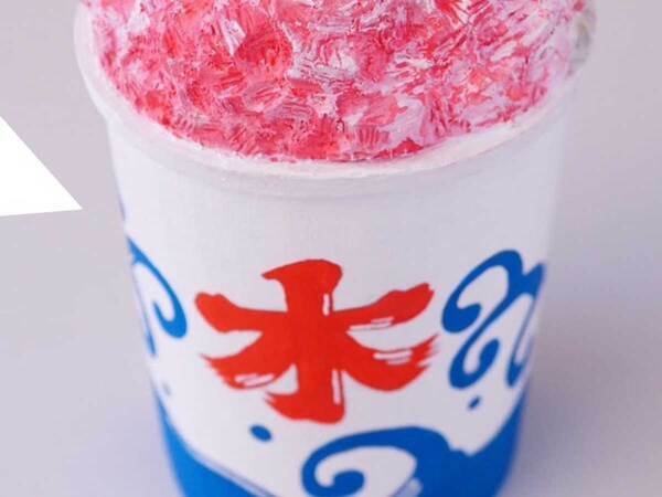 よく見ると『氷』ではなく…？　かき氷の1枚に「ツボりました」「これ好き」