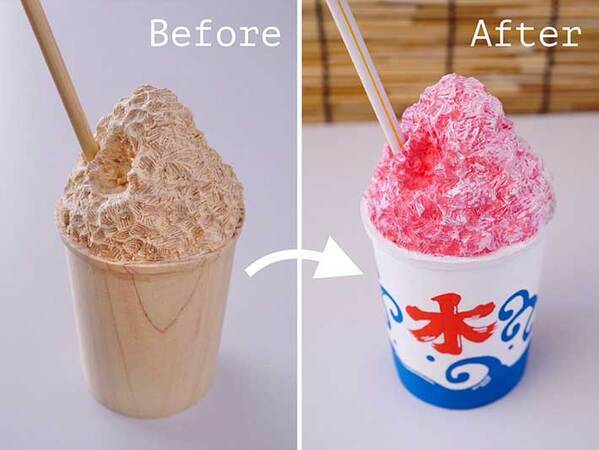 よく見ると『氷』ではなく…？　かき氷の1枚に「ツボりました」「これ好き」