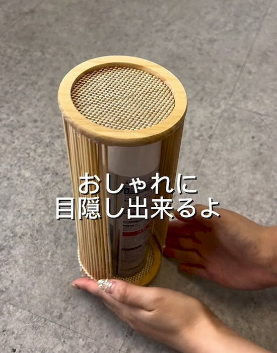 スプレー缶の生活感が気になる…　100均DIYに「めっちゃ使える」「試すしかない」