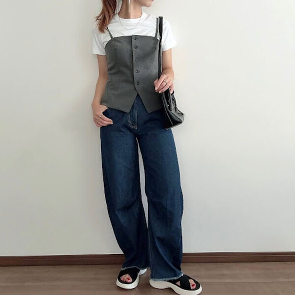 「これ着てると褒められる」　GUの『新作ビスチェ』が買って大正解だった！