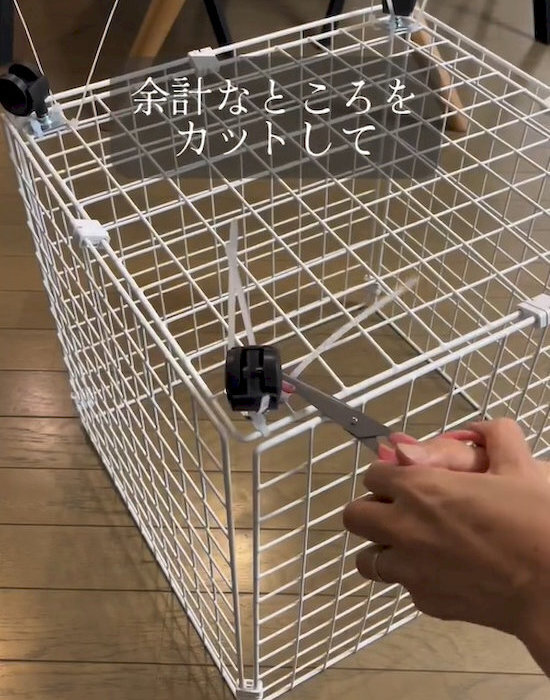 ダイソーで作る収納カゴがすごい！　仕上がりに「万能収納」「めちゃ便利」