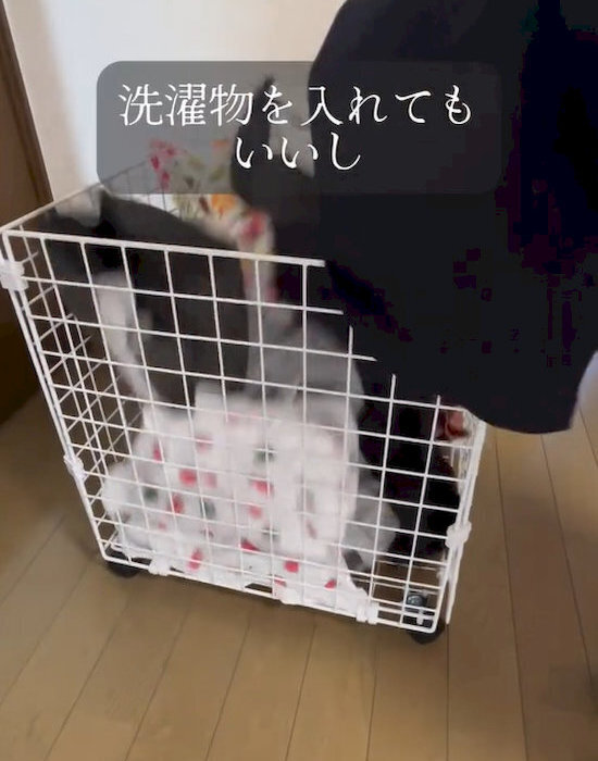 ダイソーで作る収納カゴがすごい！　仕上がりに「万能収納」「めちゃ便利」