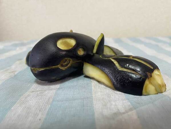 精霊馬を『24万人』が絶賛！　ナスに切り込みを入れてできたのは…