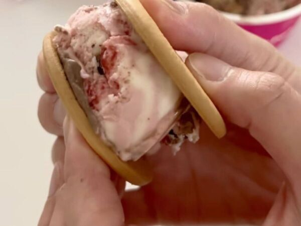 サーティワンの新しい楽しみ方　アイスサンドに「食感が最高」「やみつき」